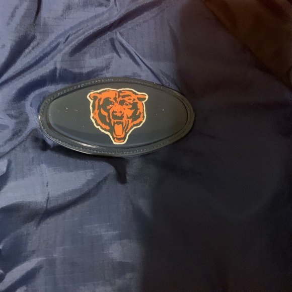 Vintage 90s Chicago Bears PRO PLAYER Puffer Jacket Heavy Coat NFL Men's Medium - Picture 5 of 5